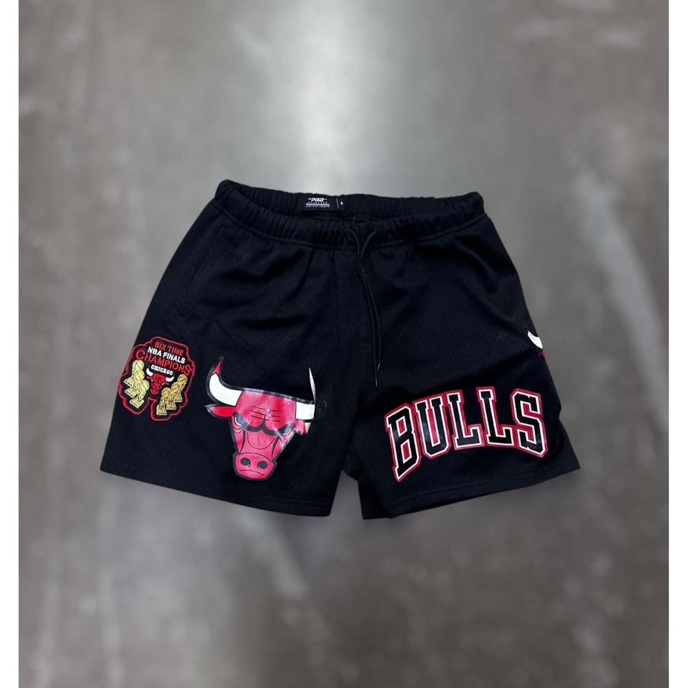 Pro Standard NBA Chicago Bulls Shorts Men's Size M Black 6 Time NBA Champions